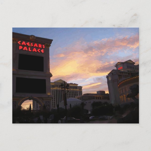 Carte postale double image Caesars Palace (Devant)