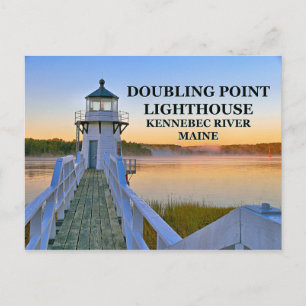 Carte Postale Double Point Lighthouse, Maine Postcard