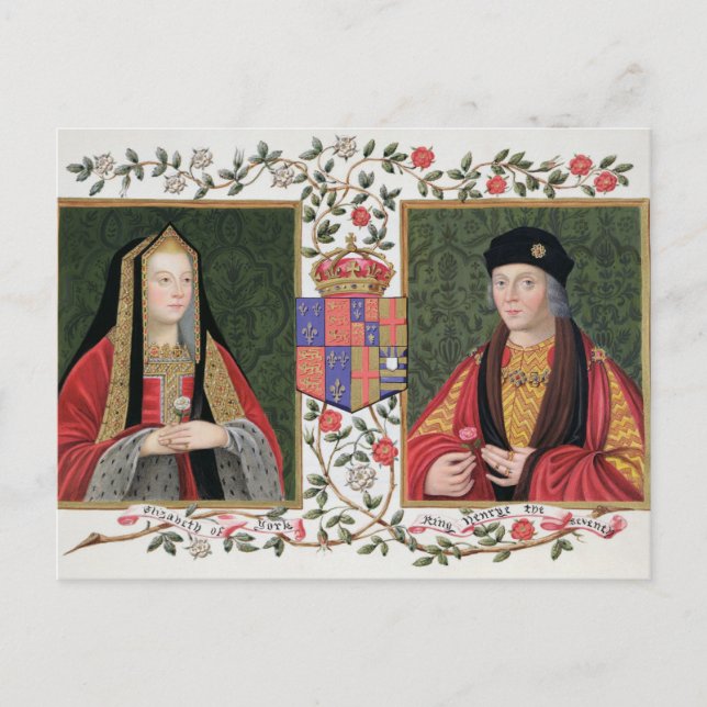 Carte Postale Double portrait d'Elizabeth de York (1465-1503) a (Devant)