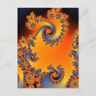 Carte postale double spirale