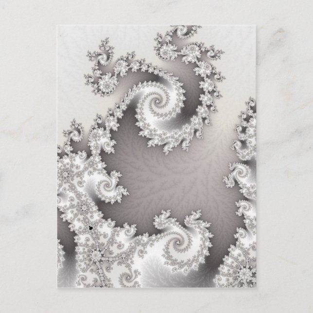 Carte postale double spirale argent (Devant)