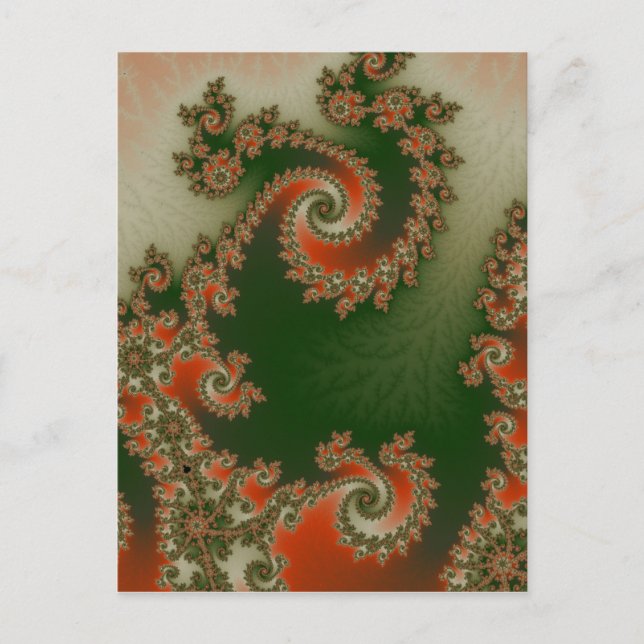 Carte postale double spirale aux olives Pimento (Devant)
