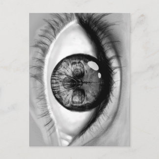 Carte Postale Double vision de l'oeil du crâne