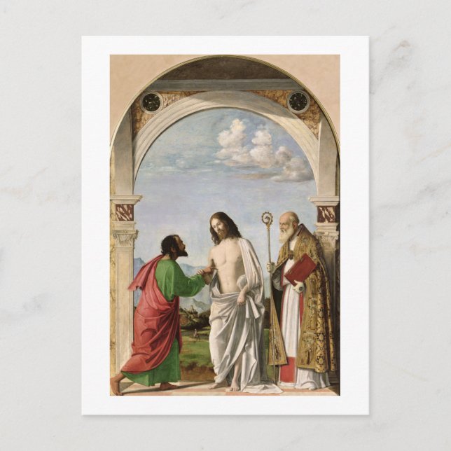 Carte Postale Doubting Thomas with St. Magnus, c.1504-05 (Devant)