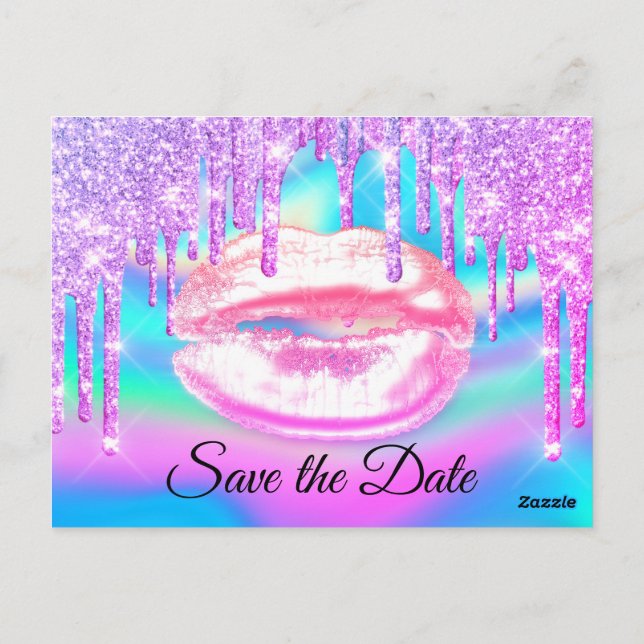 Carte Postale Douce 16ème Fête des mariées Quinceanera Rose Girl (Dos)