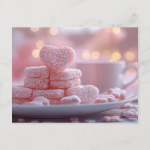 Carte Postale Douce Cookie Saint-Valentin