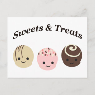 Carte Postale Douceurs et friandises ! Chocolat