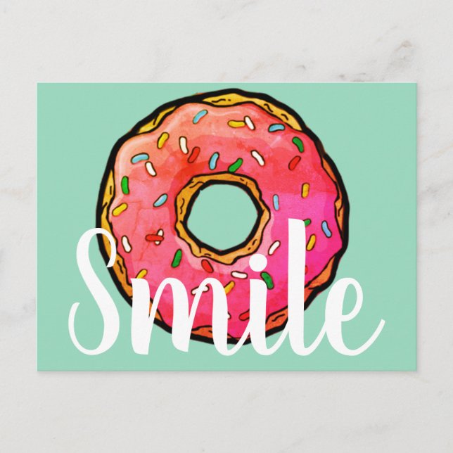 Carte Postale Doughnut Delite SMILE (Devant)