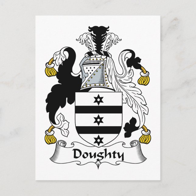 Carte Postale Doughty Family Crest (Devant)