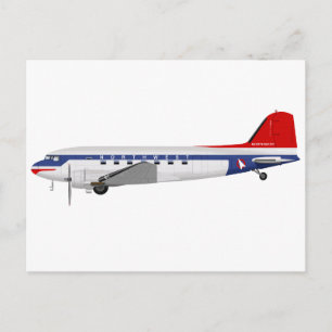 Carte Postale Douglas DC-3 Skytrain Northwest Airlines