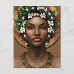 Carte Postale Douleur au pouvoir   Reine afro-américaine