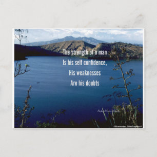 Carte Postale Doute et confiance en soi