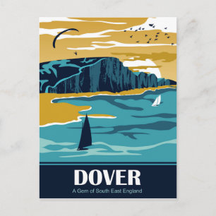 Carte Postale Douvres en bleu