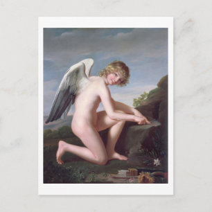 Carte Postale Doux aiguisant ses flèches, 1798 (huile sur toile)
