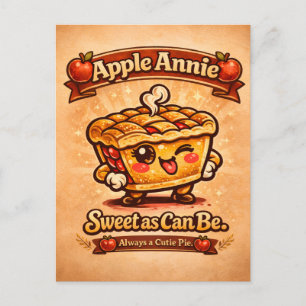 Carte Postale Doux comme tout - Apple Annie - Foodie Fiends