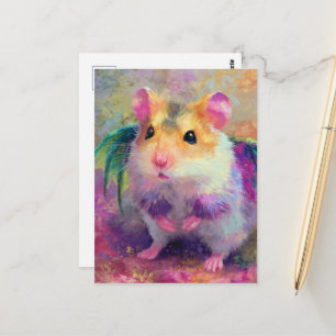 Carte Postale Doux Dragon Hamster