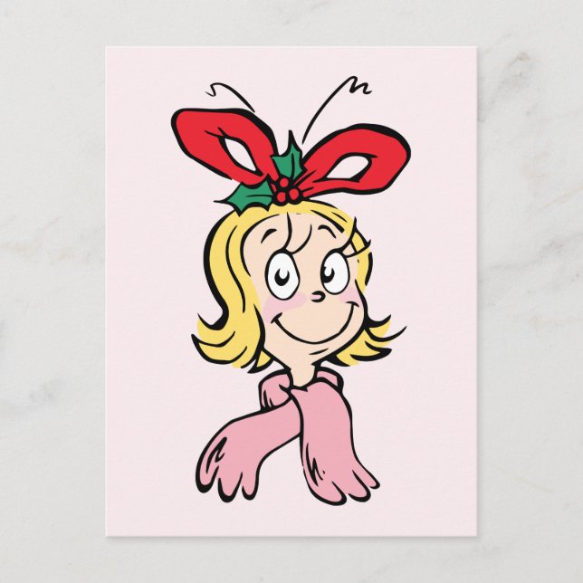 Carte Postale Doux portrait de Cindy Lou Who (Devant)