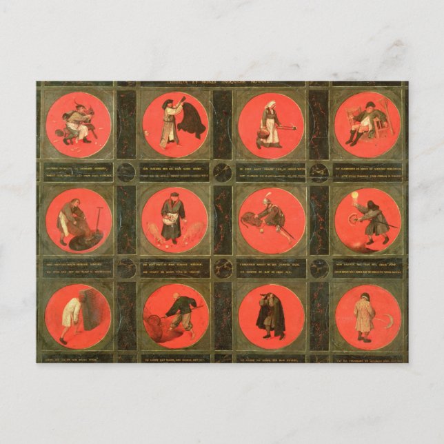 Carte Postale Douze proverbes, c.1558-60 (Devant)