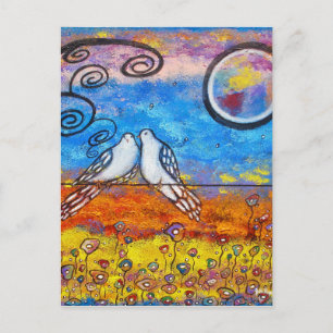 Carte postale Dove Love