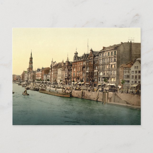 Carte Postale Dovenfleeth, Hambourg, Allemagne (Devant)