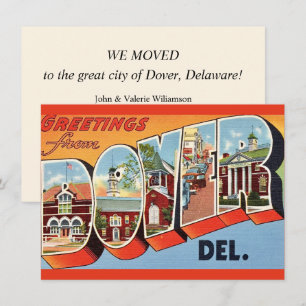 Carte postale Dover Delaware Moving Faire-part