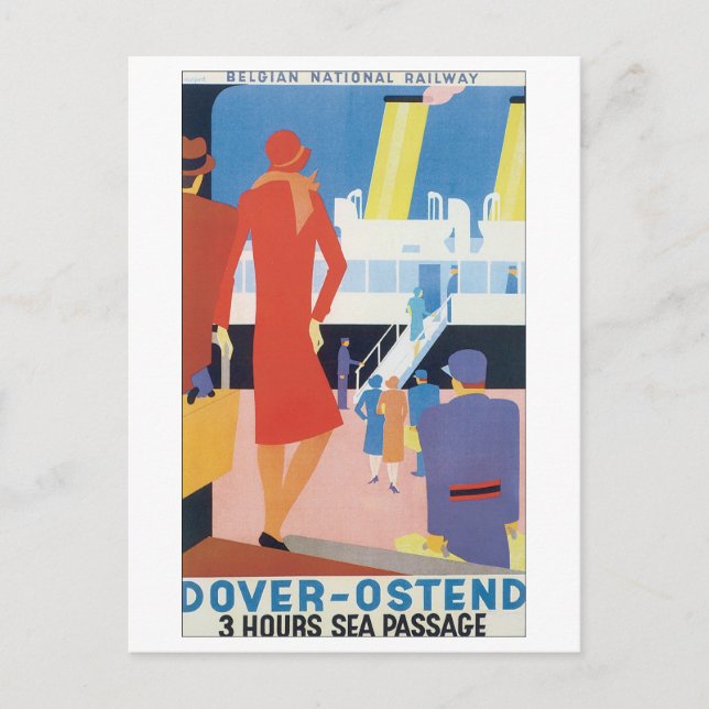 Carte Postale Dover Ostende (Devant)