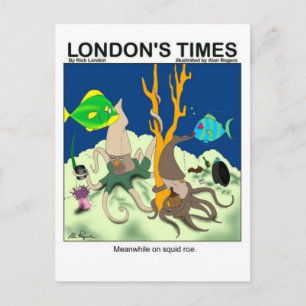 Carte Postale Down On Squid Roe Drôle Cadeaux Tee - shirts & Obj