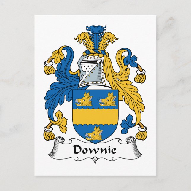 Carte Postale Downie Family Crest (Devant)