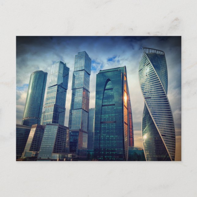Carte Postale Downtown Business District | Moscou, Russie (Devant)