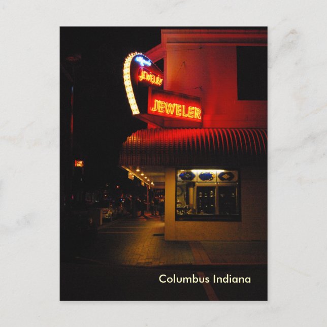 Carte Postale Downtown Columbus Indiana postcard (Devant)
