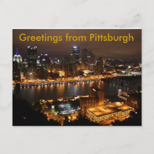 Carte Postale Downtown Pittsburgh, Greetings from Pittsburgh