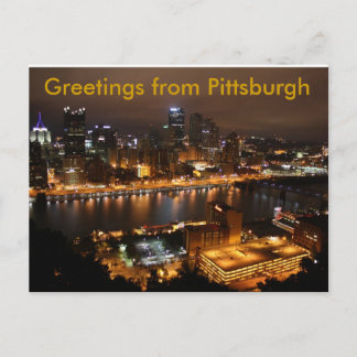 Carte Postale Downtown Pittsburgh, Greetings from Pittsburgh