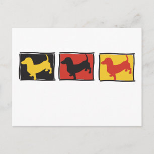 Carte Postale Doxie-3-BOX