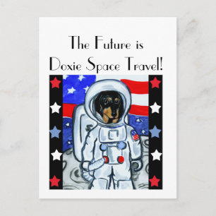 CARTE POSTALE DOXIE ASTRONAUTE
