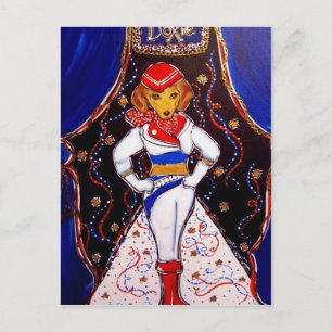 Carte Postale Doxie porte du Prada