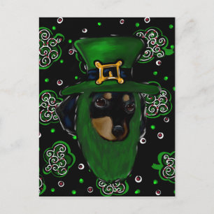 Carte Postale Doxie St. Patty