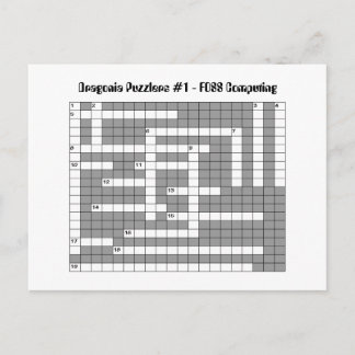 Carte Postale DPUZ 1 - FOSS (Ordinateurs)