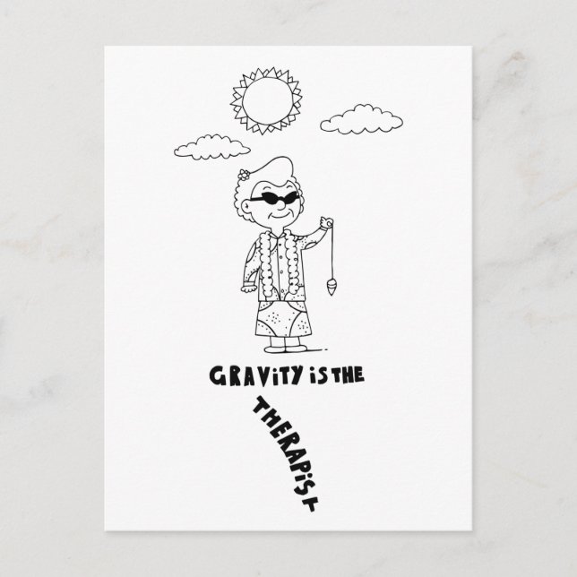 Carte Postale Dr Ida Rolf - La gravité est le thérapeute (Devant)