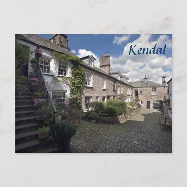Carte Postale Dr. Mannings Yard à Kendal photo souvenir (Devant)