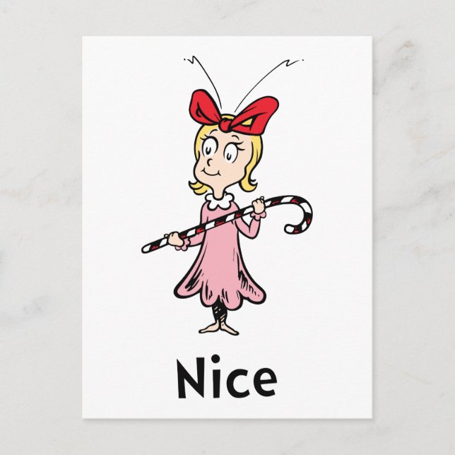 Carte Postale Dr Seuss | Cindy-Lou Qui est Nice (Devant)