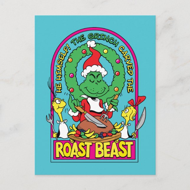 Carte Postale Dr. Seuss | Graphique de la Bête Rôtie (Devant)