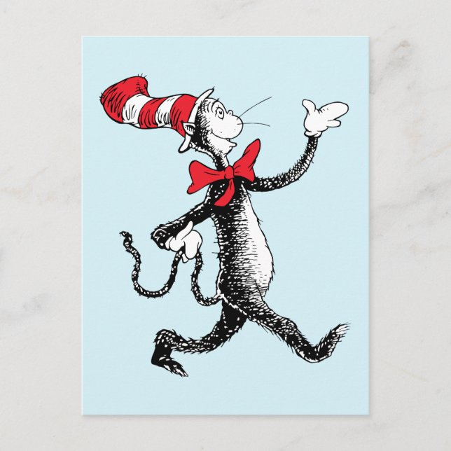 Carte Postale Dr. Seuss | Le Chat Chapeauté Allée du Chat (Devant)
