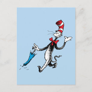 Carte Postale Dr. Seuss   Le Chat dans le Chapeau Marche au para