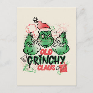 Carte Postale Dr. Seuss Le vieux Grinch Noël