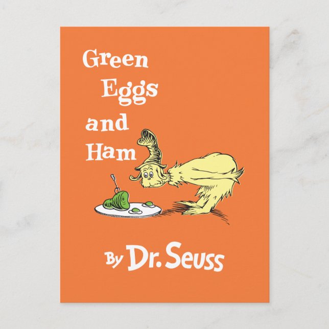 Carte Postale Dr Seuss | Oeufs verts et jambon (Devant)