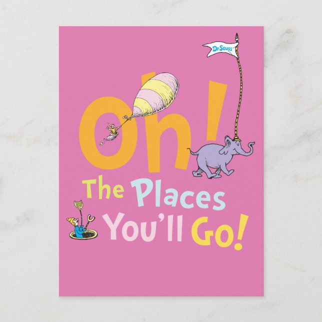 Carte Postale Dr. Seuss | Oh ! La Parade des Endroits (Devant)
