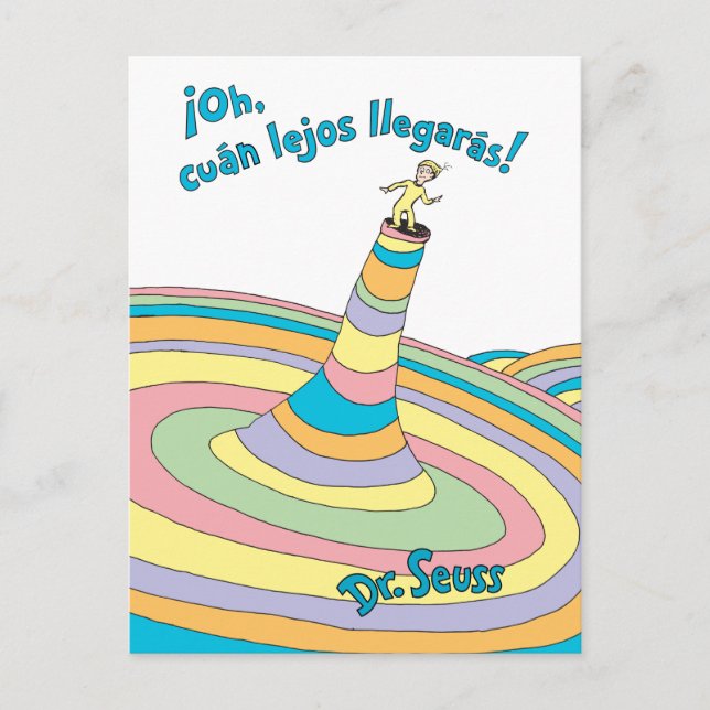 Carte Postale Dr. Seuss | Oh, vous irez loin ! (Devant)