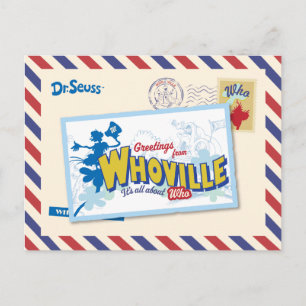 Carte Postale Dr Seuss   Salutations de Who-ville