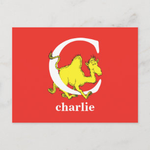 Carte Postale Dr Seuss's ABC : Letter C - White Add Your Name