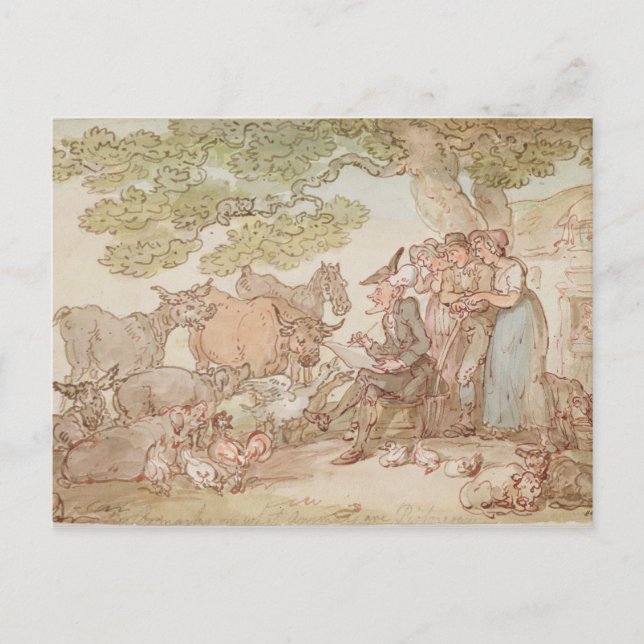 Carte Postale Dr Syntax esquisse après la nature (Devant)